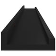 thumbnail image 5 of vidaXL Wall Shelves 2 pcs Black 100x9x3 cm, 5 of 5
