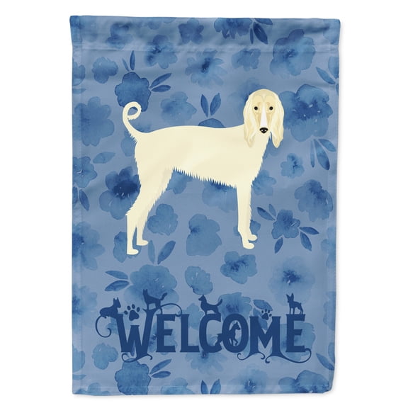 Carolines Treasures CK6058GF Afghan Hound Welcome Flag Garden Size Small multicolor
