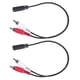 thumbnail image 1 of 2 Piezas 3.5mm Hembra Estereo A 2 RCA Macho AV Cable de Audio Aux Adaptador de Alambre, 1 of 5