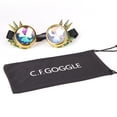 thumbnail image 5 of SAYFUT 40+Colors Rainbow Kaleidoscope Sunglasses Lens Cosplay Goggles Barbed Wire Led Light Steampunk Goggles, 5 of 6