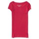 thumbnail image 1 of Aeropostale Solid Core Scoop Camiseta básica para mujer, rosa, extragrande Aeropostale Camiseta básica, 1 of 2