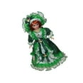 thumbnail image 1 of mmirethe 40cm Excellent Workmanship Vintage Porcelain Dolls With Display Stand Green, 1 of 9
