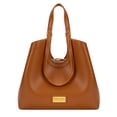 thumbnail image 3 of Wrangler Tote Bag for Women Vegan Leather Large Shoulder Purse, Brown, 3 of 8