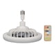 thumbnail image 5 of Ventilador de techo pequeño con luz, control remoto, portalámparas E27, ventilador de velocidad ajustable, ventilador cerrado de 85 a 265 V, 5 of 12