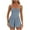 Blue, variant on GEWSEY Women's Summer Sleeveless Rompers Spaghetti Strap Double Lined Shorts Jumpsuit One Piece Outfits (Blue, S)