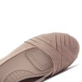 thumbnail image 3 of Ataiwee Women's Wide Width Flat Shoes, Classy Soft Round Toe Cross Line Design Ballet Flats.(2109002,TA/MF,10.5 Wide), 3 of 7