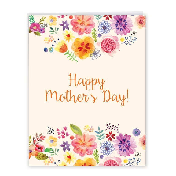 NobleWorks - 1 Jumbo Mother's Day Greeting Card (8.5 x 11 Inch) - Grateful Greetings Moms Day Card J2364LMDG