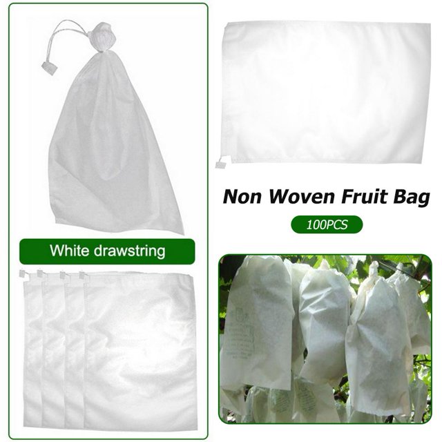 100 Uds bolsas de uvas de tela no tejida reutilizables para Pitaya melocotón naranja (20x30cm) Ndcxsfigh Para estrenar