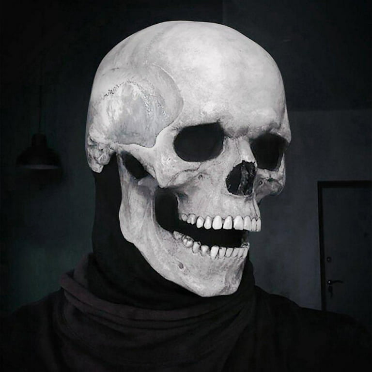 3D Skeleton Mask Scary Skull Ghost Skull Cosplay Costume Halloween Party  Full Face Mask