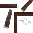 thumbnail image 5 of Contemporary Wood Grain Walnut Scoop Picture Frame 30x30 frame, 5 of 7