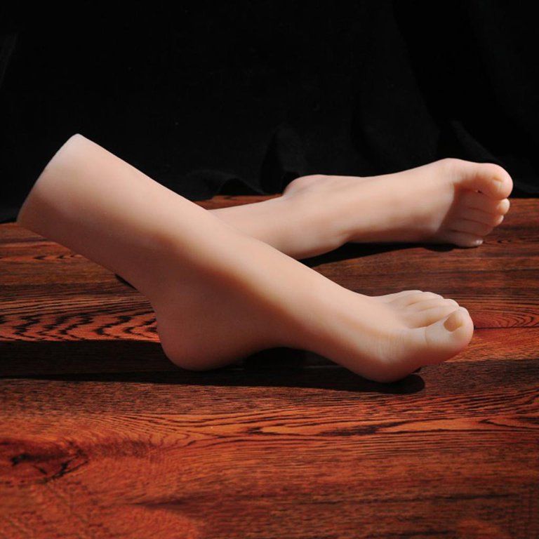 Buy Female Foot Display 1 Pair Silicone Feet Model foot massage
