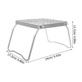 thumbnail image 2 of SWETRACE Camping Grills Camping Grill Rack Silver Stainless Steel 1Set For Stable Structure, 2 of 7