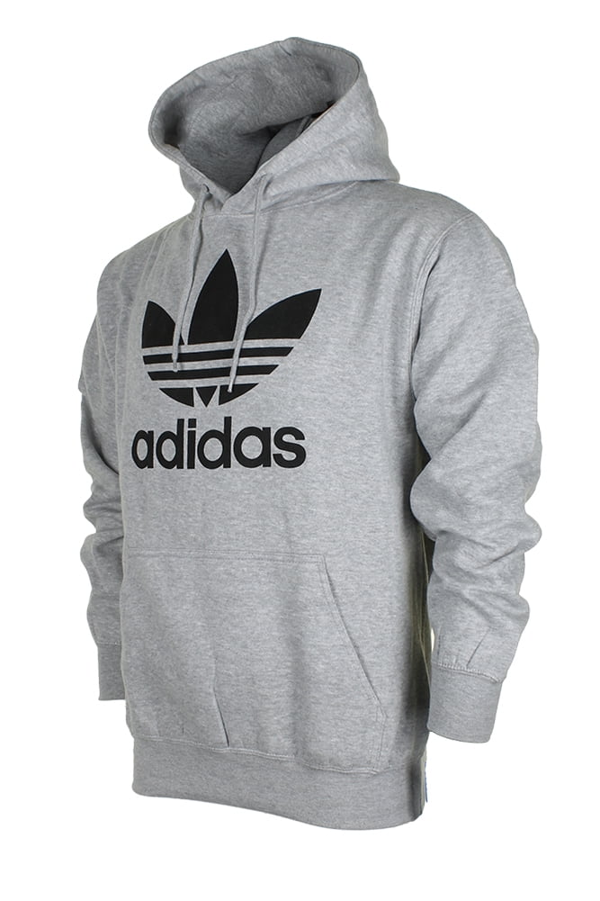 adidas grey hoodie black logo