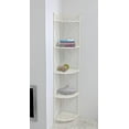 thumbnail image 2 of International Caravan Artica 5 Tier Iron Corner Bakers Rack in White, 2 of 2