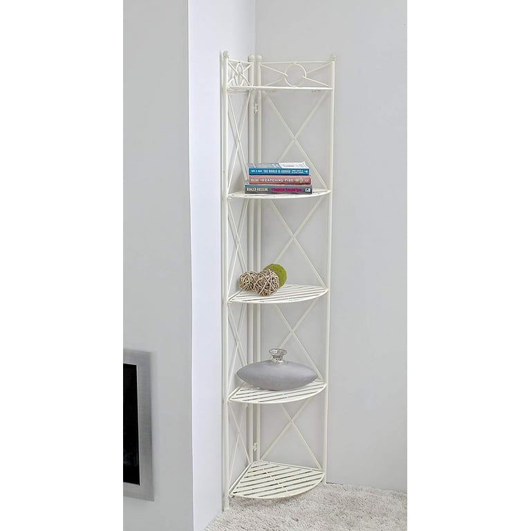International Caravan Iron 5-Tier Corner Shelf International Caravan Iron 5-Tier Corner Shelf