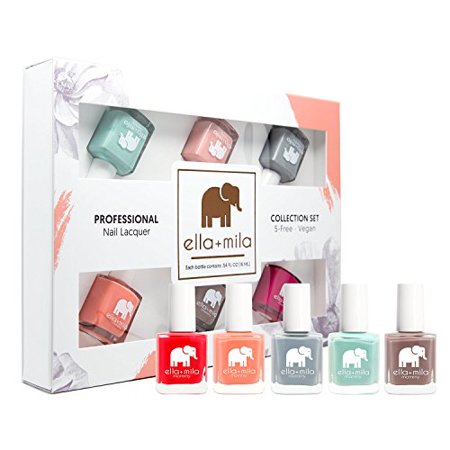 ella+mila Professional Nail Polish Set - Quick Dry Nail Polish - Long-Lasting & Chip Resistant Nail Polish Kit (Mommy Collection B - 6 Pack - 0.45 fl oz each)