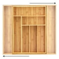 thumbnail image 6 of Totally Bamboo Kitchen Drawer Organizer, Expandable Silverware and Utensil Holder, 8 Compartments with Dividers, 6 of 7