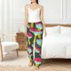 thumbnail image 4 of Balery Green Mushroom Pantalones de pijama para mujer, pijamas ultraligeros, pantalones de estar por casa-Medium, 4 of 6