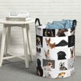 thumbnail image 6 of Lsque dogs pets collage Pattern Laundry Hamper Basket, Tall Woven Rope Hamper Basket for Clothes, Lightweight Storage Basket, Collapsible Waterproof-, 6 of 6