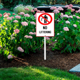 thumbnail image 3 of Eveokoki No Littering Sign 4.6 x 6 Inch Outdoor Aluminum Yard Signs with Metal Stakes for Private Property Grass Lawn No Trash Dumping, 3 of 7