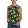 thumbnail image 2 of Goofa Cartoon Car Printed Men's Sleeveless T-Shirt - Athletic Gym Workout Tank Top for Men - Moisture-Wicking, UPF 30+ Quick-Dry Muscle Tee-3X-Large, 2 of 8