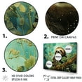 thumbnail image 3 of Designart "Tranquil Emerald Trek" Sloth Wall Decor, 3 of 7