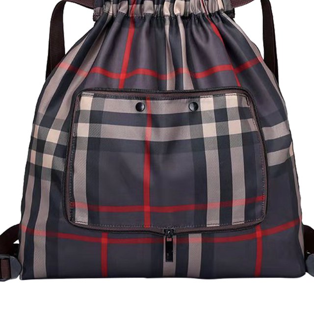 Baloncesto Yoga Bolsa Cordón Plegable Mujeres Mochila Nylon para Viajes (Plaid) Tmvgtek Para Estrenar