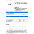 thumbnail image 2 of Front Brake Pad Set - Compatible with 1990 - 1997, 2000 - 2002 Honda Accord 1991 1992 1993 1994 1995 1996 2001, 2 of 2