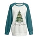 thumbnail image 4 of Ichuanyi Liquidación navideña Mujeres Fashion Investment Redonde Redondeo Reduce Tops de manga larga Tops Swoussing sin sudadera sin capucha ICHUANYI WER202308213560, 4 of 5
