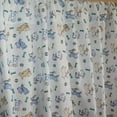 thumbnail image 3 of Cotton Curtain Animal Print 58 Inch Wide Puppies Chase Ball and Bone Blue on White, 3 of 3