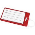 thumbnail image 2 of Bulk 100 Pack - Backpack ID Luggage Tags for Student Identification & Business Cards - School Name Badge Holder for Backpacks - Sturdy Plastic Suitcase Tags/Clear Window by Specialist ID (Red), 2 of 5