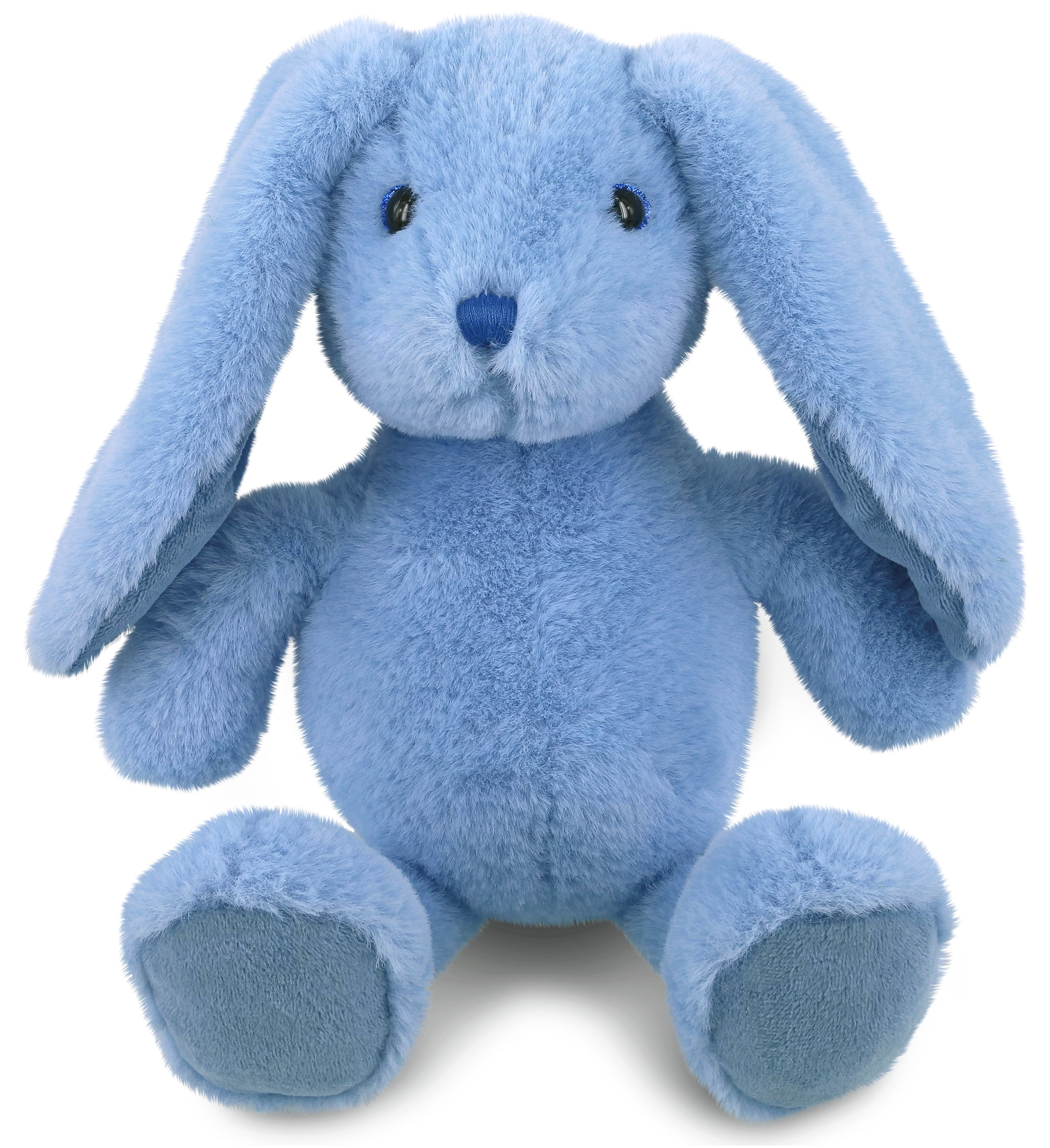 DolliBu Baby Blue Rabbit Plush Super Soft Bunny Stuffed Animal