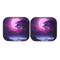 thumbnail image 7 of Windshield Sun Shade, Purple Moon Tree Night Sky Foldable Car Sun Shade Windshield for Front, 2 Pieces, 7 of 7