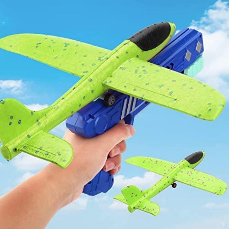 Aizoer Airplane Toy, 2 Flight Modes Catapult Plane Toys for Boys Girls