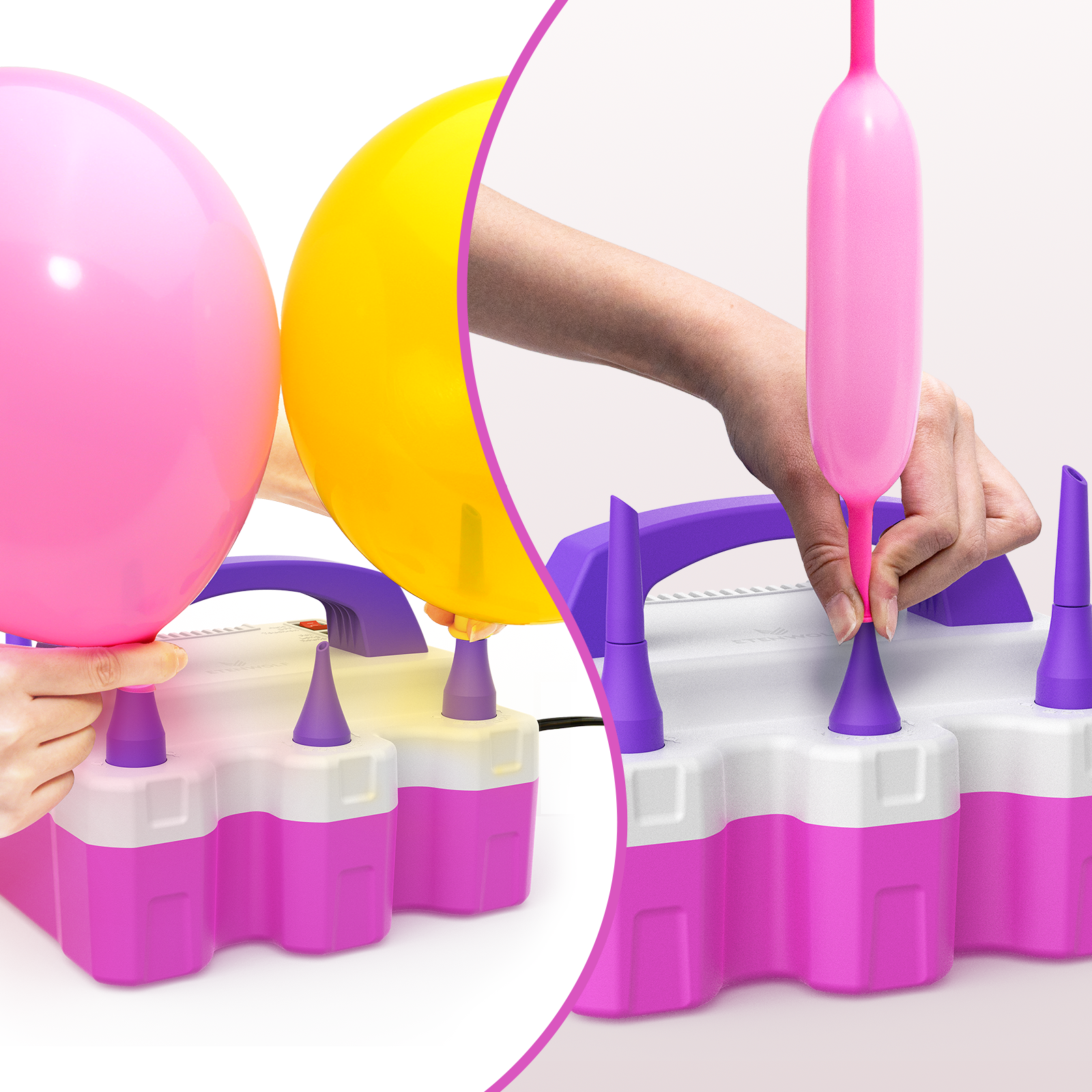 HYVOHEX Electric Balloon Pump with 3 Nozzles photo 4