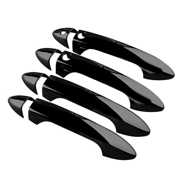 FYUU Gloss Black Door Handle Covers With Front Smartkey For Honda Pilot 2016-2022
