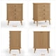 thumbnail image 4 of Qinaqin 4- cm de Profundidadrawer Vertical Almacenamiento Gabinete M ProfundidadF + Iron Suave Frame con Lines Anchoild Oak Color para Dormitorio, 4 of 7