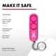thumbnail image 2 of Llavero Personal Alarm SABRE, 120 dB, audible, 390 m, color rosa, 2 of 7