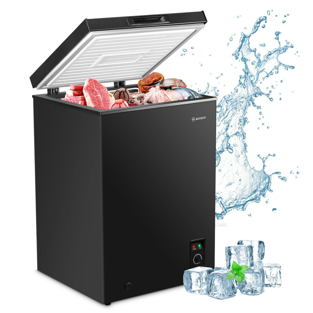 Moosoo 3 5 Cu Ft Chest Freezer Mini Deep Capacity Freezer With