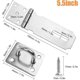 thumbnail image 3 of Heavy Duty 5 Inch Lockable with 9 Large Rust Protection Screws Padlock Latch 304 Stainless Steel - DD0, 3 of 5