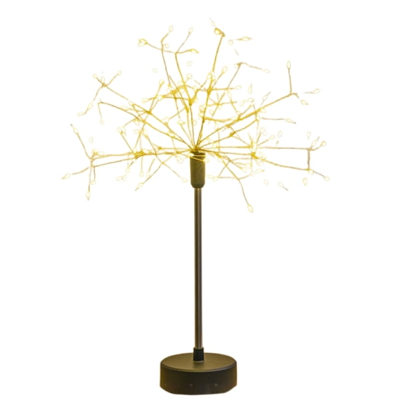 HUISZJ Table Lamp Mini Fireworks Design, Universal Fit & Portable Table Lamp, USB LED Starburst Firework Lamp for Bedroom Home Living Room