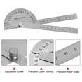 thumbnail image 4 of Unique Bargains Stainless Steel Angle Protractor 0 to 180 Degrees Round Head Finder Measuring Ruler General Tool w 10cm Two Arm, 4 of 5