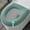Green-As shows, variant on CxhicLuv Polyester Toilet Seat Cushion, Warm Bathroom Seat Pad, Toilet Lid Cover with Handle, Gray/Green/Blue, Soft Washable Cushion for Comfortable Home and Travel Use, Perfect for Cold Winters