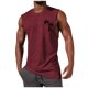 thumbnail image 1 of camisola sin mangas casual de moda de verano para hombre vino / m, 1 of 5