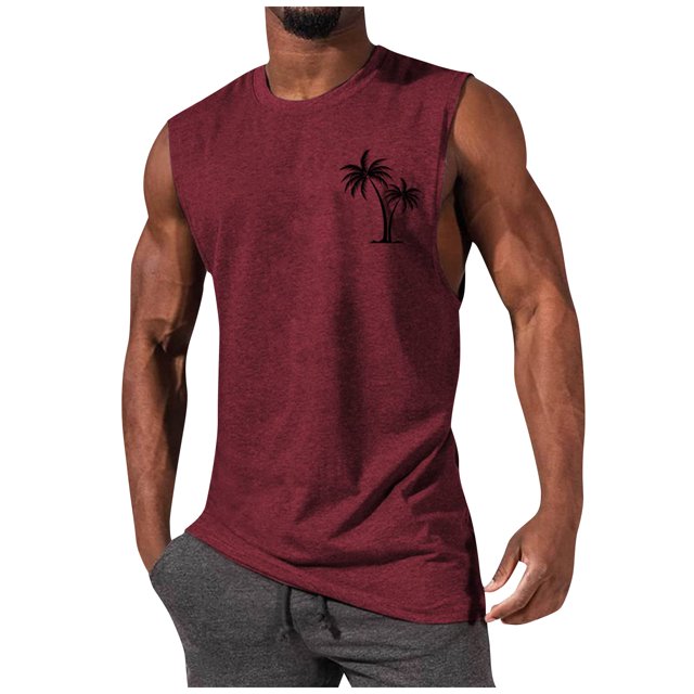 Men's Summer Fashion Casual Sleeveless Camisole Top L