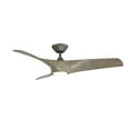 thumbnail image 2 of Zephyr 52" Graphite/Weathered Wood Integrated LED Smart Ceiling Fan with Remote Control, 2 of 4