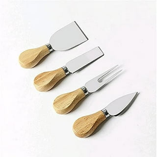 Standing Cheese Butter Spreader Knife Set 4 PCS Charcuterie Accessories  Stainless Steel Vertical Spreader Knives with Wooden Handle Charcuterie  Board