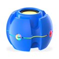 thumbnail image 3 of Tholdsy Altavoz ABS compatible con Bluetooth inalámbrico 800mAh recargable Subwoofer RGB Mini caja de sonido casa baño reproductor de música Cables de audio/vídeo Azul, 3 of 6