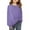Purple, variant on LYHaoo Girls Casual Oversized Crew Neck Sweatshirt Comfy Pullover For Everyday Wear Hooded Sweatshirt Sizes 5-6 Years Black