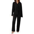 thumbnail image 4 of Txlixc Traje de pijama para mujeres, chaqueta de manga larga con solapa + pantalones Txlixc  moda, 4 of 8